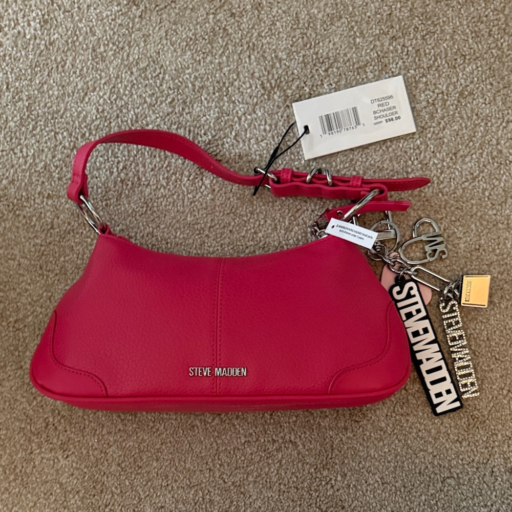 Steve Madden Vibrant Red/Pink Shoulder Bag